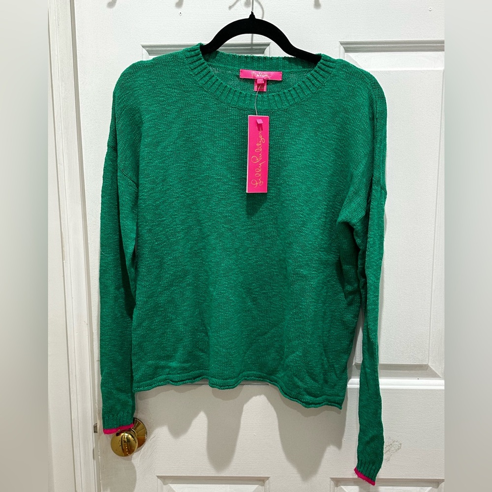 NWT Lilly Pulitzer Pippy Sweater size small Kelly green